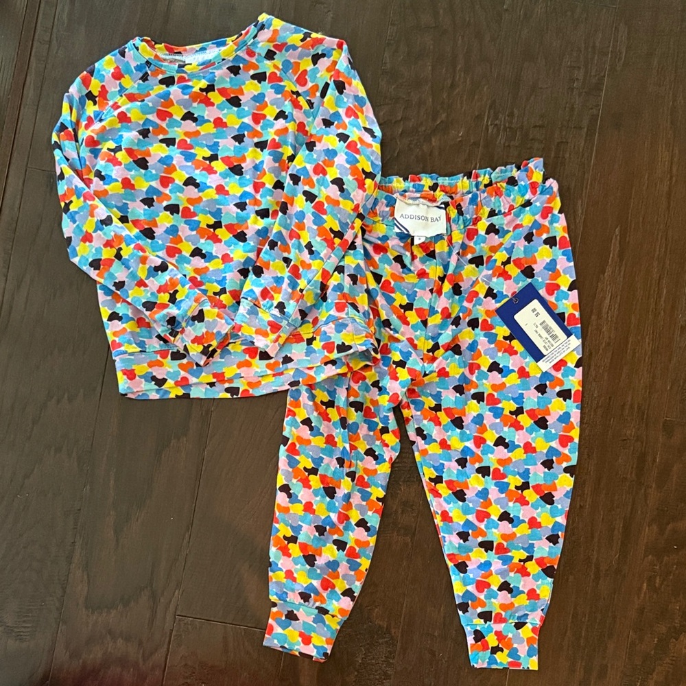 Addison Bay Girls' Mini Lovie Lounge Pullover & Joggers